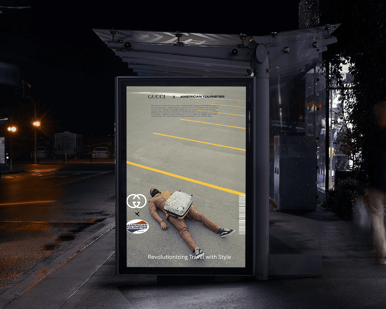 Gucci x American Tourister Billboard
